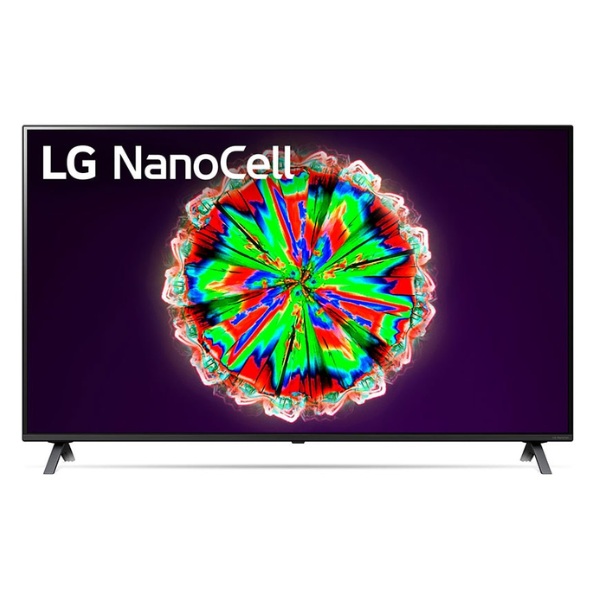 LG NanoCell TV 55 Inch NANO80 Series, Cinema Screen Design 4K Active HDR WebOS Smart AI ThinQ Local Dimming