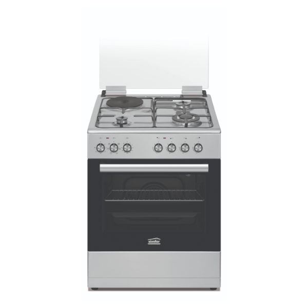 Simfer 6312NEI Cooker 3 Gas +1 Electric - Stainless Steel
