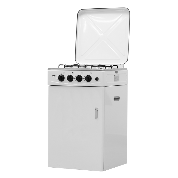 Von VAC5C040CY 4 Gas Table-top Cooker with Cylinder Compartment