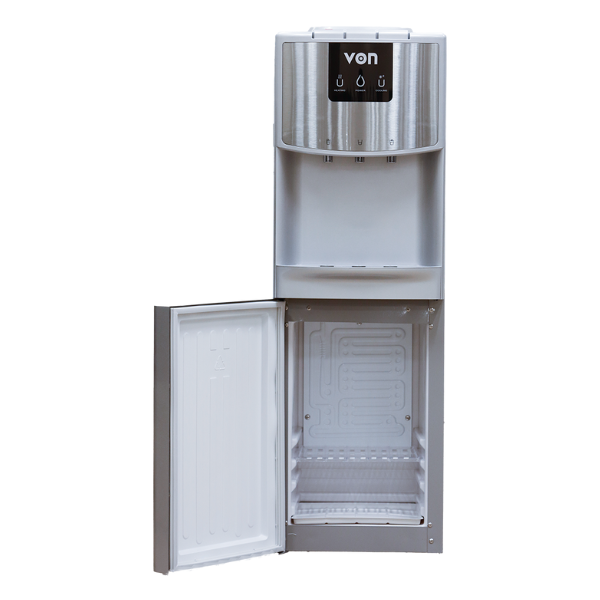 Von VADL2324S Water Dispenser Compressor Cooling with Fridge - Silver