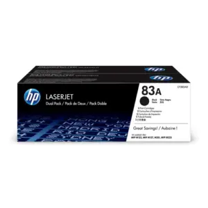 HP 83A 2-pack Black Original LaserJet Toner Cartridges (CF283AF)