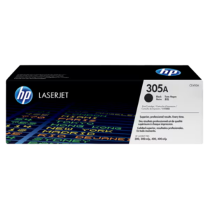 HP 305A Black Original LaserJet Toner Cartridge, CE410A