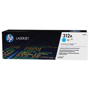HP 312A Cyan Original LaserJet Toner Cartridge, CF381A
