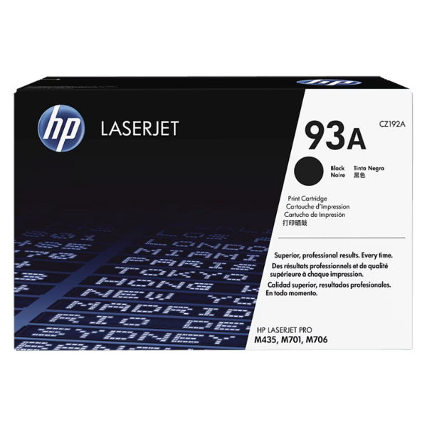 HP 93A Black Original LaserJet Toner Cartridge