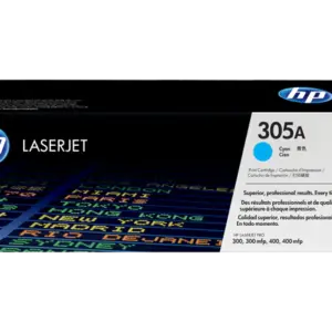 HP 305A Cyan Original LaserJet Toner Cartridge (CE411A)