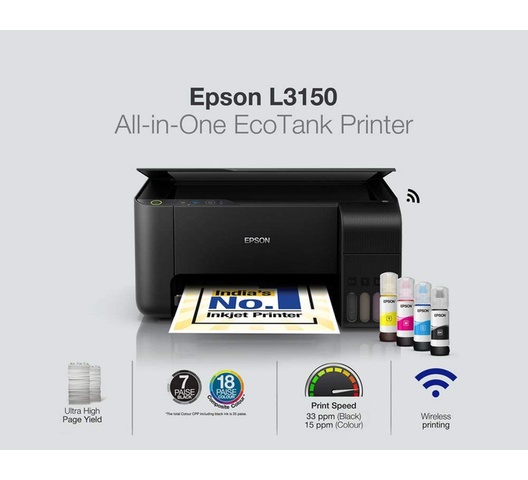 Epson EcoTank L3150 WiFi All in One Ink Tank Printer - Image 4